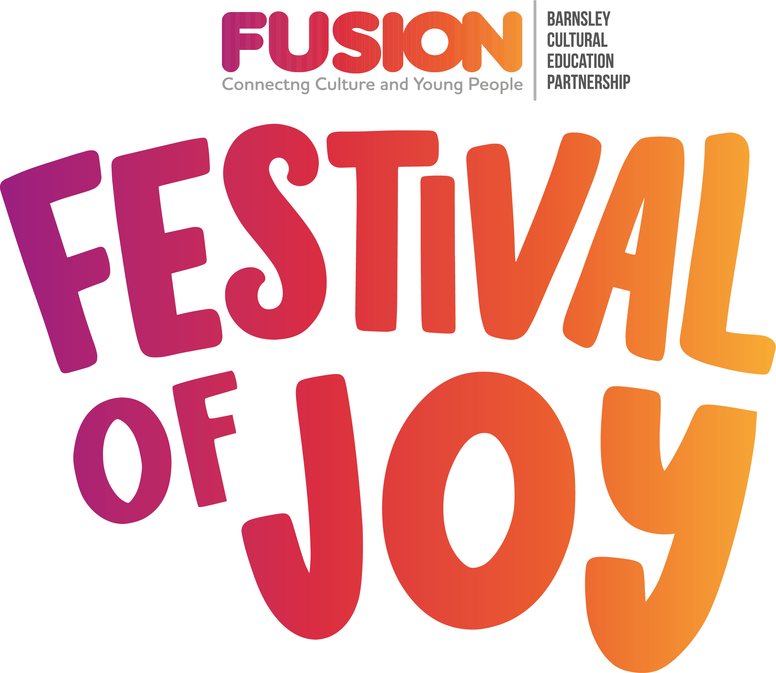 Logo for Fusion's Festival of Joy.